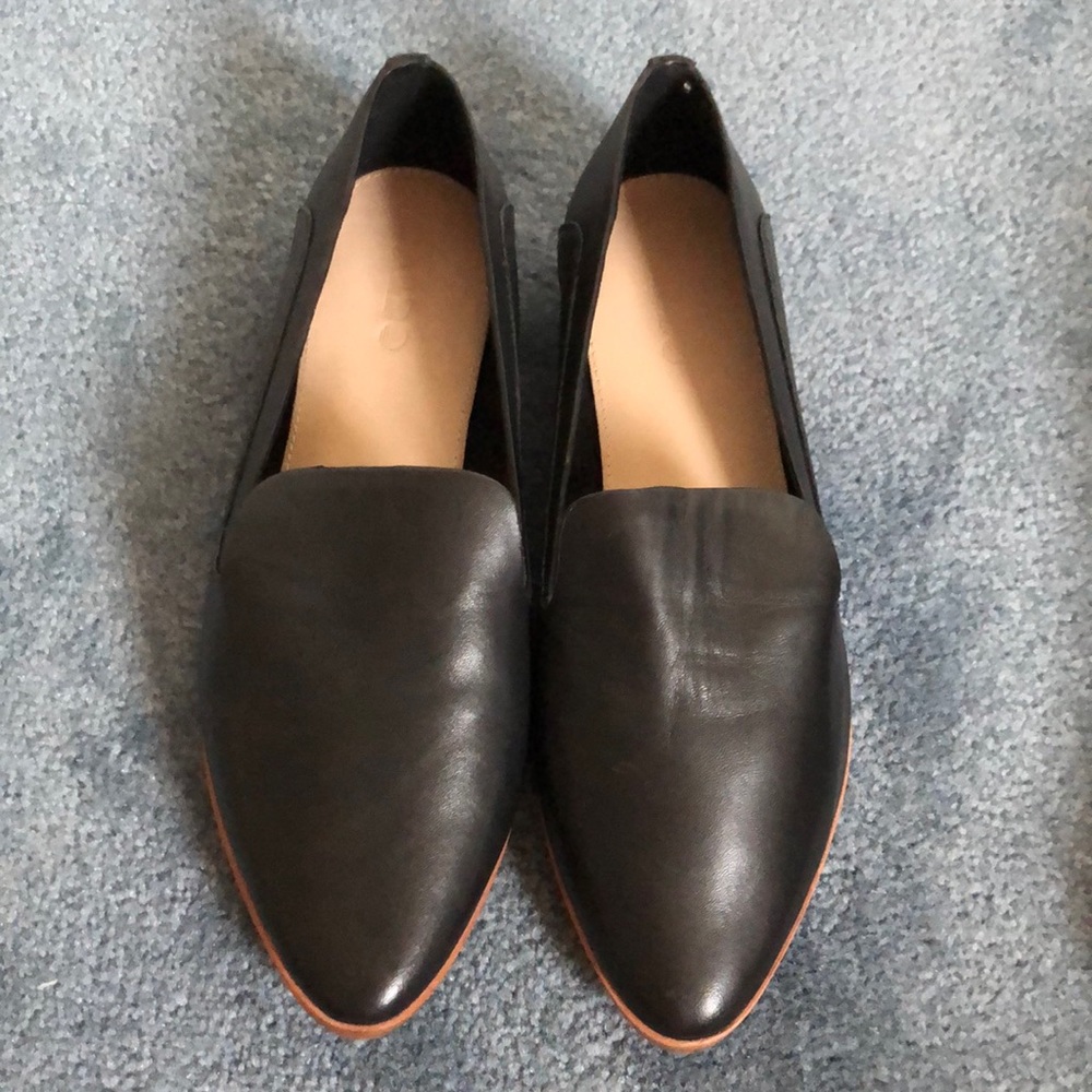 Pointed Leather Loafers
